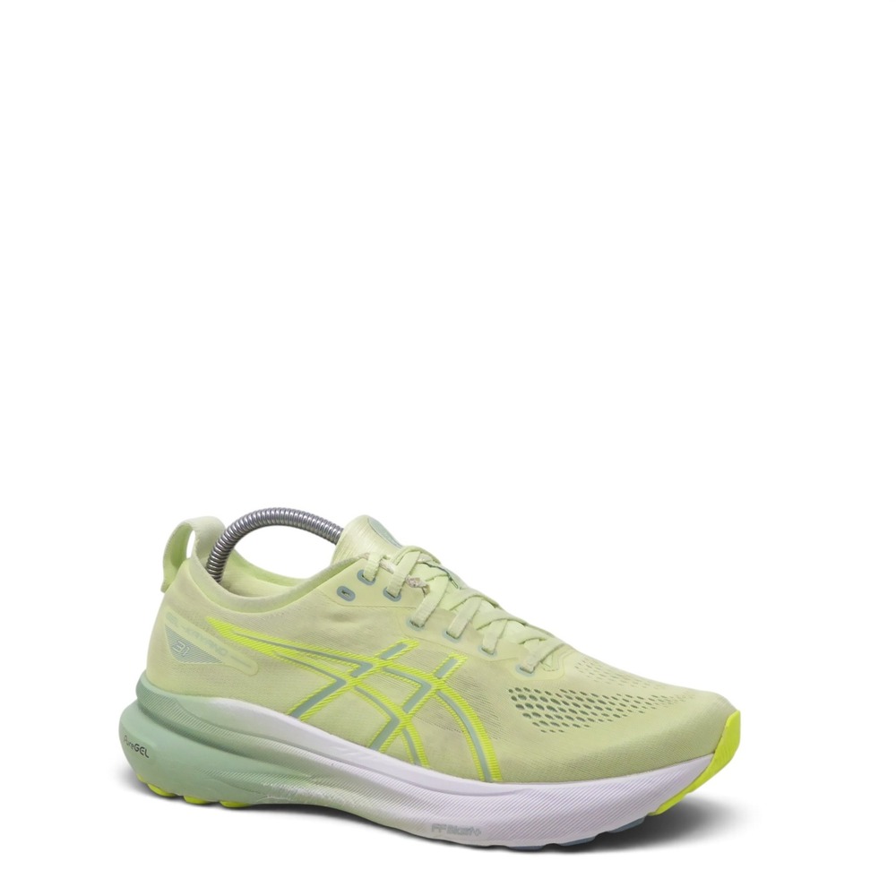 Asics Women's Light Green and Neon Yellow Running Shoes